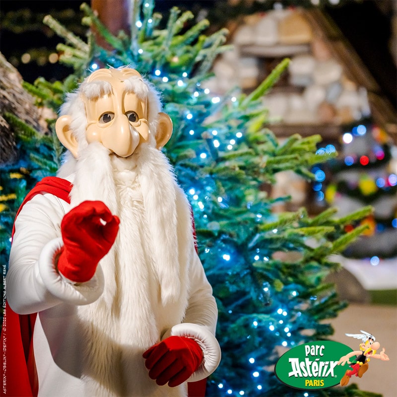 Sapin de Noël au Parc Astérix