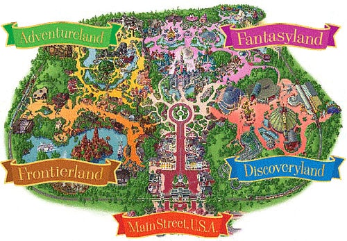 Plan Lands Disneyland Paris